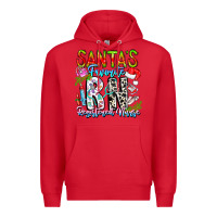 Red Santa's Favorite RN Registered Nurse Premium Hoodie - CowhideDigitalArt