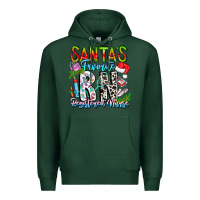 Sports Green Santa's Favorite RN Registered Nurse Premium Hoodie - CowhideDigitalArt
