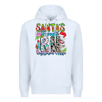 White Santa's Favorite RN Registered Nurse Premium Hoodie - CowhideDigitalArt