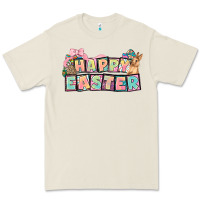 Bone Happy Easter plate letters Easter Day Premium Tee - HowdyJamesFarm