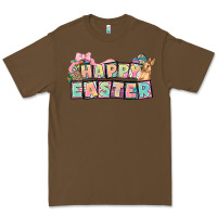 Cacao Happy Easter plate letters Easter Day Premium Tee - HowdyJamesFarm