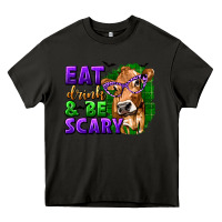 Asphalt Eat Drink and Be Scary with Halloween Heavy Core Tee - texasbilliewilder