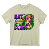 Mossy Eat Drink and Be Scary with Halloween Heavy Core Tee - texasbilliewilder