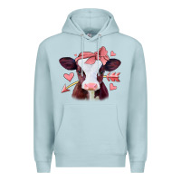 Blue Mist valentines day baby calf Premium Hoodie - Jasminsmagicworld
