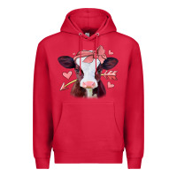 Cardinal valentines day baby calf Premium Hoodie - Jasminsmagicworld
