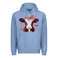 Colony Blue valentines day baby calf Premium Hoodie - Jasminsmagicworld