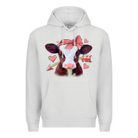Dove Grey valentines day baby calf Premium Hoodie - Jasminsmagicworld