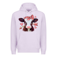 Lilac valentines day baby calf Premium Hoodie - Jasminsmagicworld