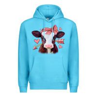 Ocean Blue valentines day baby calf Premium Hoodie - Jasminsmagicworld