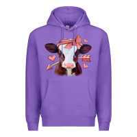 Purple valentines day baby calf Premium Hoodie - Jasminsmagicworld