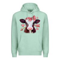 Seafoam valentines day baby calf Premium Hoodie - Jasminsmagicworld