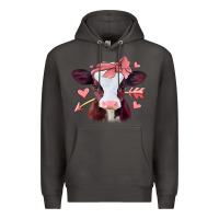 Smoke valentines day baby calf Premium Hoodie - Jasminsmagicworld