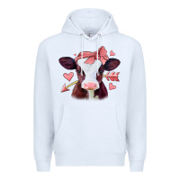 White valentines day baby calf Premium Hoodie - Jasminsmagicworld