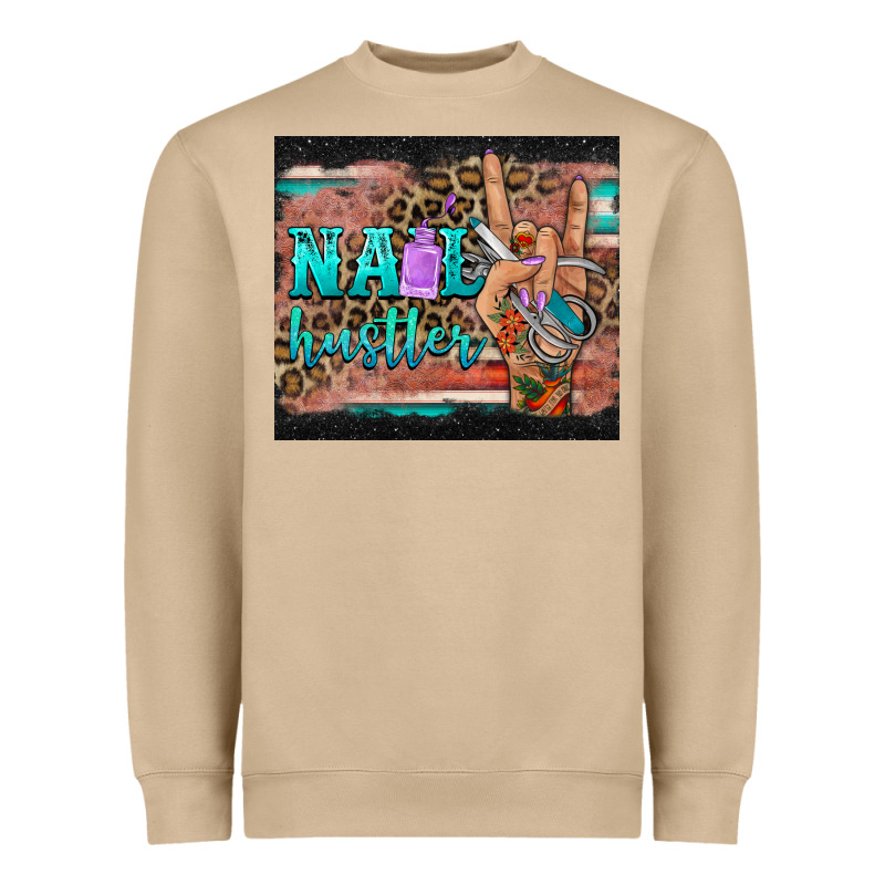 Nail Hustler Tumbler Heavyweight Sweatshirt by BarkalooDesign | Teevron