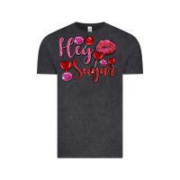 Vintage Black hey sugar with lips and candies olivia Vintage Tee - OliviaCreatesArt