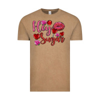 Vintage Coffee hey sugar with lips and candies olivia Vintage Tee - OliviaCreatesArt