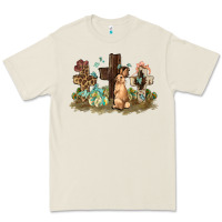 Bone Western rabbit bunny with crosses Easter Day Premium Tee - HowdyJamesFarm