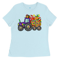 Mardi Gras Tractor Ladies Tee | Teevron