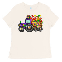 Bone mardi gras tractor Ladies Tee - CowGirlArtShop