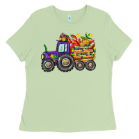 Matcha mardi gras tractor Ladies Tee - CowGirlArtShop