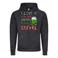 Vintage Black I Love A Cute Little Cactus Holding Coffee Vintage Hoodie - FaDigitalArtStudio