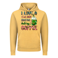 Vintage Mustard I Love A Cute Little Cactus Holding Coffee Vintage Hoodie - FaDigitalArtStudio