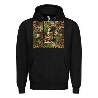 Black camouflage mama Zipper Hoodie - BarkalooDesign