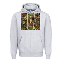 Heather Grey camouflage mama Zipper Hoodie - BarkalooDesign