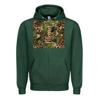 Sports Green camouflage mama Zipper Hoodie - BarkalooDesign