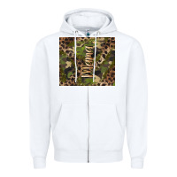 White camouflage mama Zipper Hoodie - BarkalooDesign