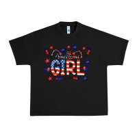 Black all american girl doodle letters Urban Heavy Tee - CowCowDesign