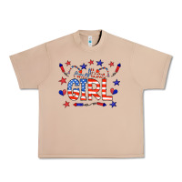 Burro all american girl doodle letters Urban Heavy Tee - CowCowDesign