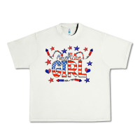 Pistachio all american girl doodle letters Urban Heavy Tee - CowCowDesign