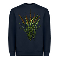 Navy reeds Heavyweight Sweatshirt - BarkalooDesign
