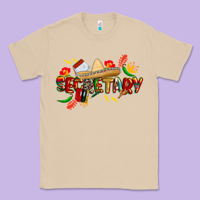 Cinco De Mayo Secretary Classic Tee Designed By Cowgirlartshop