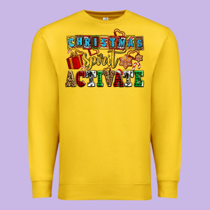 Christmas Spirit Activate Premium Sweatshirt Designed By Adodesignshop