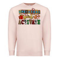 Pale Pink christmas spirit activate Premium Sweatshirt - AdoDesignShop