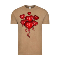Vintage Coffee heart balloons olivia Vintage Tee - OliviaCreatesArt