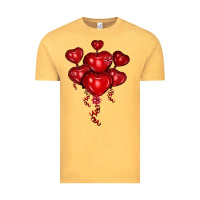 Vintage Mustard heart balloons olivia Vintage Tee - OliviaCreatesArt