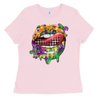 Mardi Gras Lips Ladies Tee | Teevron