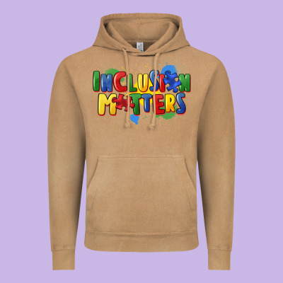 Inclusion Matters Vintage Hoodie Designed By Fadigitalartstudio