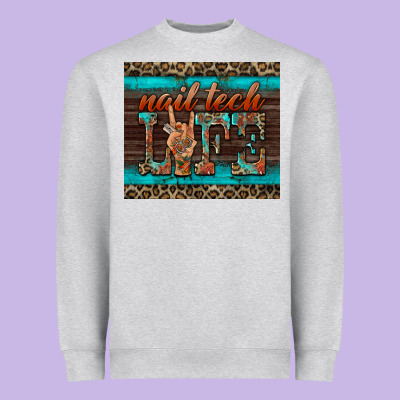 Nail Tech Life Heavyweight Sweatshirt Designed By Barkaloodesign