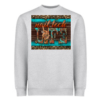 Heather Grey nail tech life Heavyweight Sweatshirt - BarkalooDesign