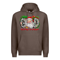 Coffee with god all things are possible santa Premium Hoodie - CowhideDigitalArt