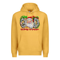 Mustard with god all things are possible santa Premium Hoodie - CowhideDigitalArt