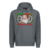 Rock with god all things are possible santa Premium Hoodie - CowhideDigitalArt