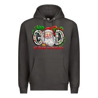 Smoke with god all things are possible santa Premium Hoodie - CowhideDigitalArt