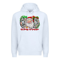 White with god all things are possible santa Premium Hoodie - CowhideDigitalArt