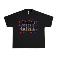 Black All American Girl Urban Heavy Tee - CowCowDesign