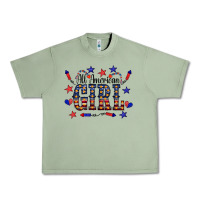 Oil Green All American Girl Urban Heavy Tee - CowCowDesign